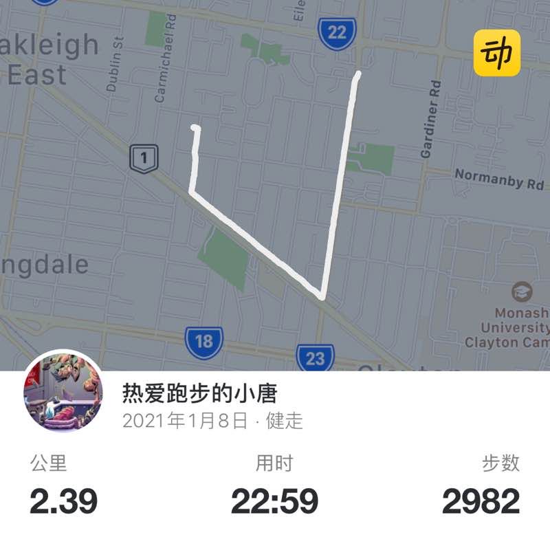 热爱跑步的小唐 post 1